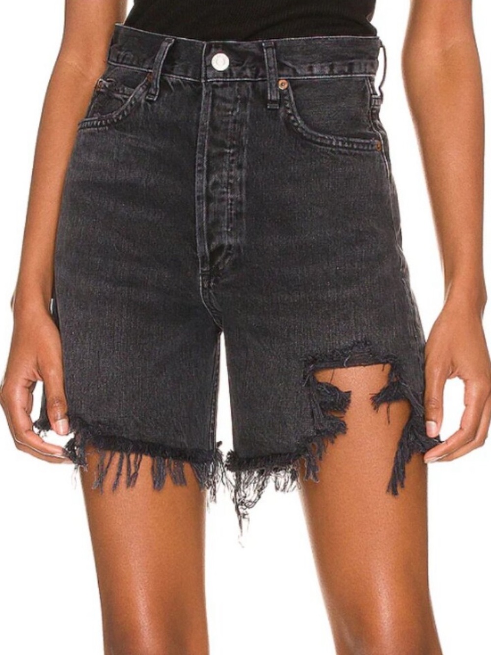 Agolde Stella Denim Shorts in Makeshift